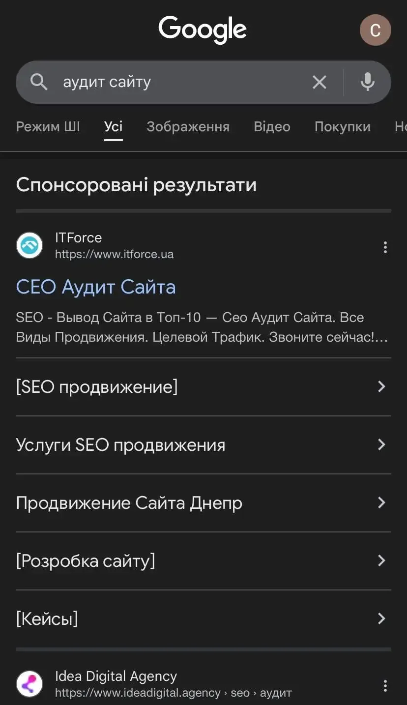 аудит сайту