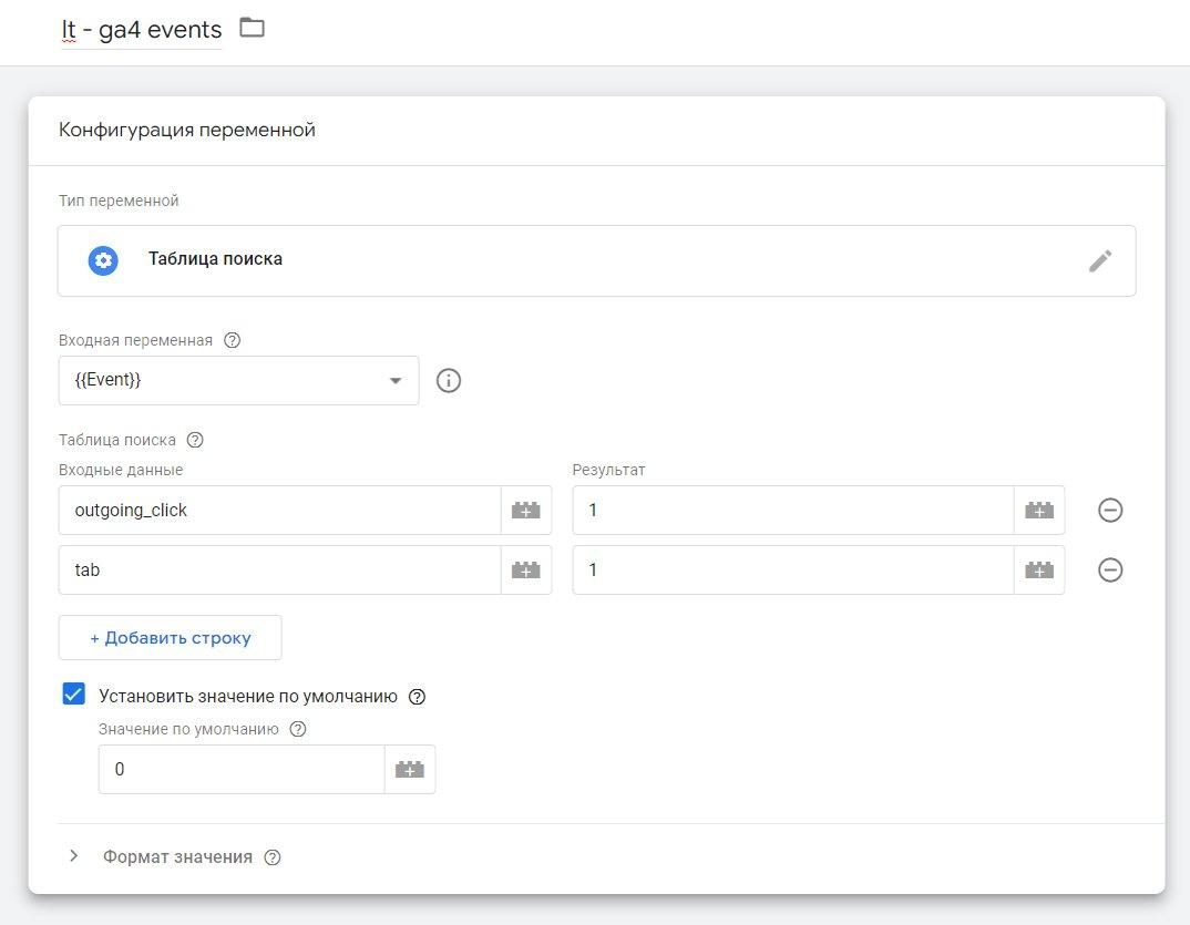 Скріншот інтерфейсу Google Tag Manager, що демонструє налаштування тега події GA4 для purchase з додаванням параметрів ecommerce та items
