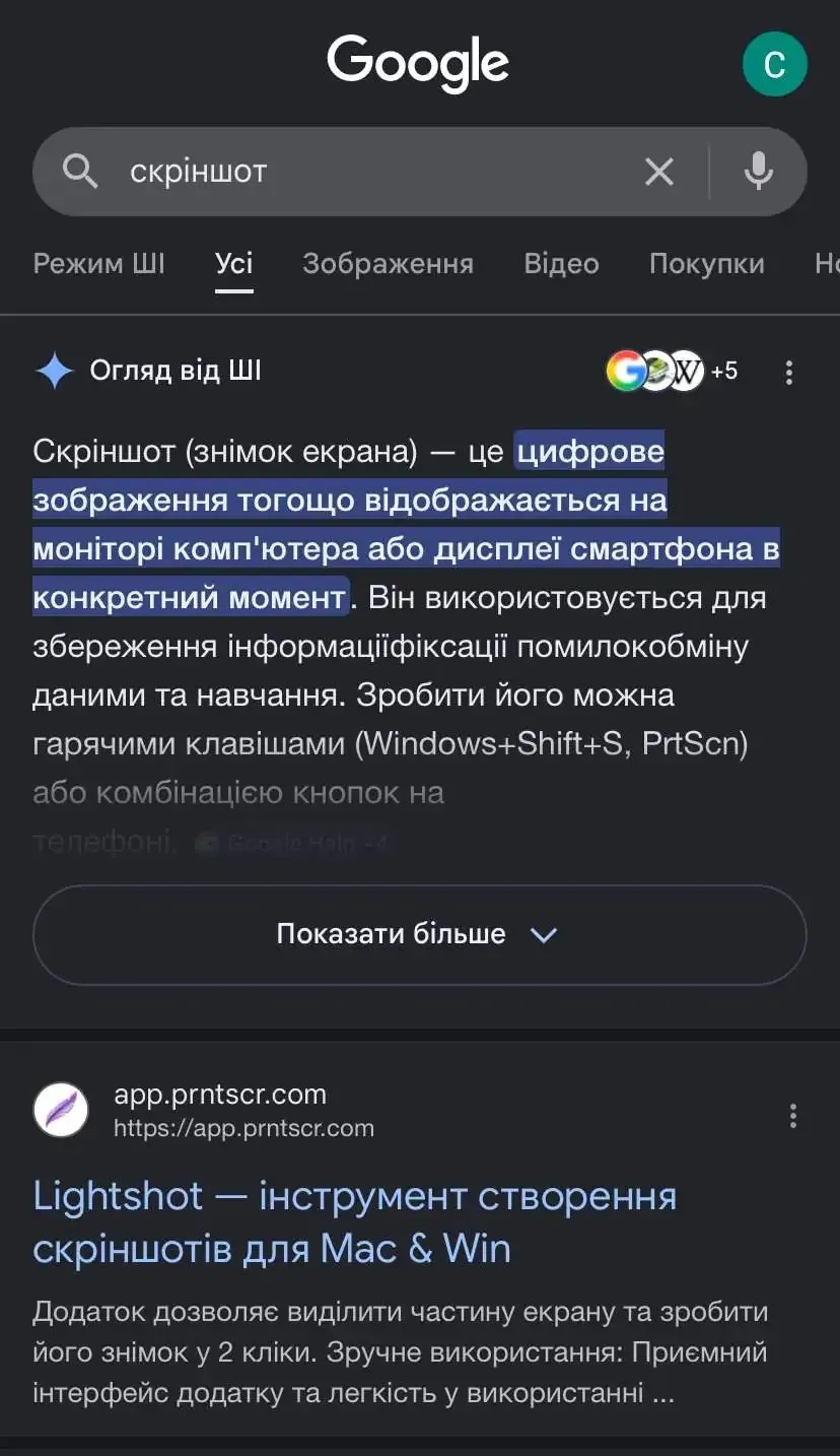 скріншот