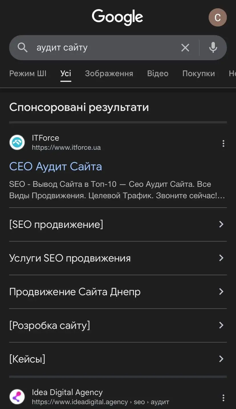 аудит сайту