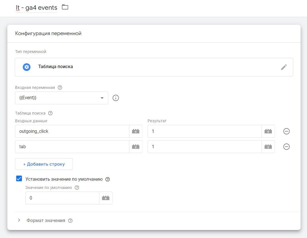 Скриншот интерфейса Google Tag Manager, демонстрирующий настройку тега события GA4 для purchase с добавлением параметров ecommerce и items
